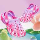 Toddler Kids Clogs Boys Girls Clogs Marbled Garden Shoes Unisex Child Slides Sandals Slip on Beach Slipper Water Shoes Indoor Outdoor(Toddler/Little Kids/Big Kids)