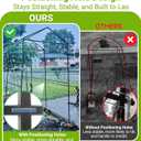 Metal Garden Arch Trellis for Climbing Plants Outdoor, 7.1FT Extra Tall Cucumber Trellis for Raised Bed, Plant Trellis for Vegetable Fruit Flower VineBlack, 86" H X 52" W X 71" L