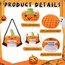 Thanksgiving Gifts Adopt Crochet Pumpkin Knitting Doll with Gift Box Positive Card for Christmas Fall Halloween