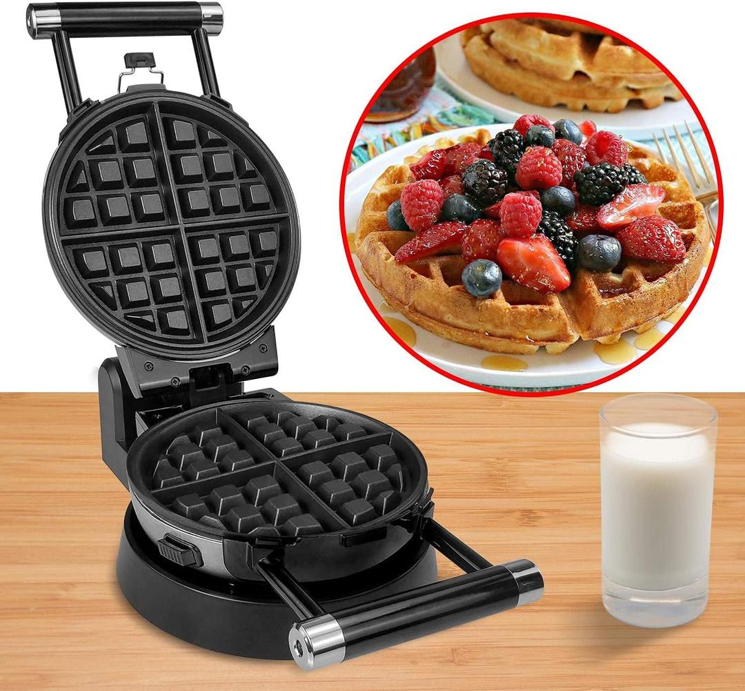 3-in-1 Waffle, Omelet, Egg Waffle Maker, 3 Removable Nonstick Baking Plates, Upgraded 360 Rotating Belgian Maker
Brand: Health and Home
