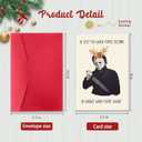 6 x Creepy Michael Myers Christmas Cards Gifts for Women Men, Christmas Gift for Him Her, Horror Movies Killer Xmas Card, Christmas Holiday Card, Holiday Gifts Idea, Funny Christmas Gifts for Friend Family (BX045)