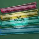 Mahjong Racks,4PCS Clear Acrylic Mahjong Racks with Pushers,American Mahjong Accessories Mahjong Gifts 4 Color