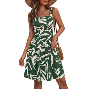 HUHOT Dresses for Women 2026 Spring Sundress Ladies Graduation Semi Formal Bridal Shower Womens Summer Clothes (Small, Green)