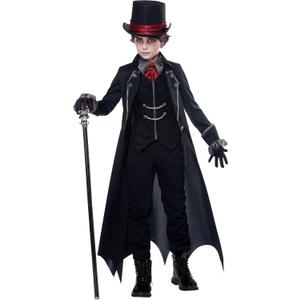 California Costumes Boy's Gothic Vampire Costume X-Large Black/Wine (Black)