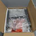 Homeiju Bookshelf, 3 Tier Industrial Bookcase, Metal Small Bookcase, Rustic Etagere Book Shelf Storage Organizer for Living Room, Bedroom, and Home Office(Black) Patent Pending D29873033