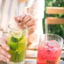 Glotoch Express 500 PCS Plastic Straws  10.2 Inch Long, 6mm Straws Disposable for Iced Coffee, Cola  Food-Safe, BPA-Free, Made in USA (500 Ct (Not Individually Wrapped))