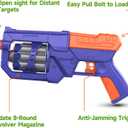 RD-8 Blue Toy Blaster Gun Set, Foam Darts Fit for Nerf Guns for Kids Ages 8-12, Long Range Rotating Barrel, Fun Indoor & Outdoor Shooting Game, Easter Gift for Boys Ages 5 6 7 8 9 10 12