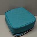 DreamGenius Nail Polish Organizer Case Holds 42 Bottles, Portable DoubleLayer Nail Polish Storage Bag with Adjustable Dividers for Manicure Tools, Blue