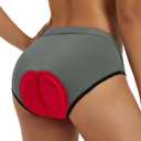 baleaf Women's 4D Padded Bike Underwear Cycling Shorts Biking Bicycle MTB Briefs Gear Clothes Biker Padding (Dark Gray)