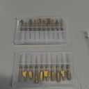 Wood Carving Bits Titanium Coated Engraving Router Bit, 20pcs HSS Rotary Burr Set with 1/8" Shank for Rotary Tools for DIY Carving, Drilling Engraving, Woodworking, Trimming, 2 Collet Included