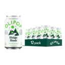 OLIPOP Prebiotic Soda Pop, Ridge Rush, Pantry Pack Packed with Prebiotics, Fiber, and Botanicals, Gluten Free, Vegan, GMO Free, 12oz (12-Cans)