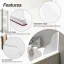 Shower Splash Guards, 2pcs Bathtub Corner Splash Guards Prevent Water Splashing Bathroom Accessories with Self-Adhesive Suitable for Showers, Bath tubs, Kitchen Sinks (9.25"x9.25")