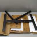 Tribesigns Height Adjustable C Table with Wheels, Mobile Couch Snack Side Table with Tiltable Drawing Board, Sofa Bedside Laptop Stand C Shaped TV Tray with Storage Shelves (Brown)