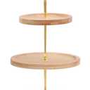 3 Tier Cupcake Stand, BetterJonny Wooden Tiered Tray, Cupcake Display Stand Dessert Stands, 3 Tier Cupcake Serving Stand for Tea Party, Baby Shower, Birthday, Wedding