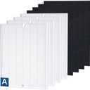 8 Pack115115 H13 HEPA Replacement Filter A Size 21 - c535 Compatible with Winix Plasma Wave Air Purifier 5300-2, C535, 6300, 5300, 6300-2, P300, AM90, 9000, 5000, 5000B