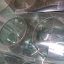 Stemless Goblets 12oz Green Gold Rim Case of 48 (8 packs x 6), Large