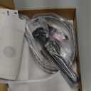 Bathroom Faucet Brushed Nickel Modern Waterfall Bathroom Sink Faucet with Single Handle Suitable for 1 or 3 Holes,Supply Deck Plate and Hose