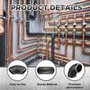 20 Pack 1-1/2" Carbon Steel 90° Butt Weld Elbow, Beveled Ends, Weldable Pipe Fitting, Sandblasted & Oiled Finish for Structural, Industrial, Fabrication Use