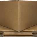 Amazon Basics Cardboard Moving Boxes for Packing and Shipping, Large Size, 20" x 20" x 15", Brown, 6-Pack