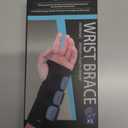 FEATOL Wrist Brace Hand Brace, Carpal Tunnel Wrist Splint Night Support for Women Men, Pain Relief Support -Tendonitis, Arthritis, Sprain, Left Hand, Small/Medium