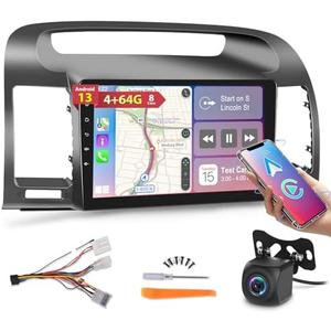 [4G+64G] 8 Core Android Car Radio for Toyota Camry 2000 2001 2002 2003 2004 2005 2006, 9 inch Touch Screen Camry Stereo, Carplay/Android Auto/32EQ DSP/Bluetooth/WiFi +AHD Backup Camera +MIC