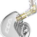 CCA CRA in Ear Monitor Headphones, Ultra-Thin Diaphragm Dynamic Driver IEM Earphones, Clear Sound & Deep Bass, Wired Gaming Earbuds with Tangle-Free Detachable Cable for Singer Musicians Drummers DJ