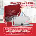 Premium Portable Diaper Changing Pad  Extra-Thick Cushioned Travel Mat with Wipes Pocket  Waterproof, Easy to Clean, Gift-Ready (Cloud Gray)