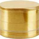 2.5 Inch Spice Grinder, Kitchen Tool Pepper Grinder, Zinc Alloy, Manual, Easy to Clean (Golden)