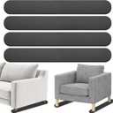 4 Pack Non-Slip Furniture Rail Pads for Recliners,Sofa,couches.Rubber Recliner Chair Floor Protectors,Pads to Keep Furniture from Sliding for Hardwood, Carpet, Marble Floor. 30.5''x3.9''