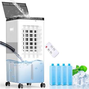 Portable Air Conditioners, Room Air Conditioners, Cooling Up to 20H, Swamp Cooler with 4 Ice Pack, Ac Unit with Timer, 3 Speeds, 120Swing Swamp Cooler for Room Kitchen Bedroom Garage Pets
