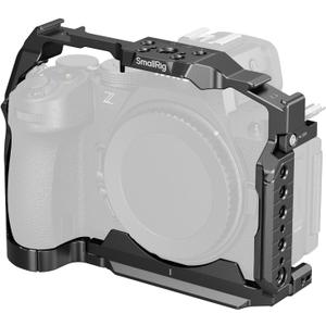 SMALLRIG Cage for Nikon Z5 II, Z5, Z6, Z6II, Z7, Z7II, Aluminum Alloy Camera Cage with Cold Shoe Mount, 1/4''-20 & 3/8''-16 Threaded Holes, Quick Release Plate for Arca-Swiss, Strap Slots - 5257