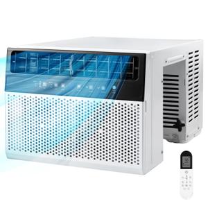 Electactic Window Air Conditioner 12,000 BTU, U Shaped Air Conditioner Window Unit Up to 550 Sq.Ft,3 Fan Speeds,Easy Install,Energy Efficient,Full Window View, Low Noise