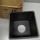 Tissue Box Cover Square Resin Tissue Holder for Home Decor, Hand Poured Marble Tissue Box Holder, 5 x 5 x 5.5 inches, Black