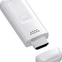 Wireless HDMI Display Dongle Adapter 2025, 1080P Plug & Play HDMI Extender Wireless Receiver for Smartphone/PC/Laptop to TV/Monitor/Projector, HD Streaming Video/Audio/File, Airplay & Miracast (White)