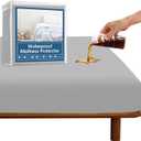 SPRINGSPIRIT Full Size Waterproof Mattress Protector, Full Mattress Cover Pad Waterproof with Deep Pocket up to 14, Full Size Bed Fitted Sheet, Gray Color