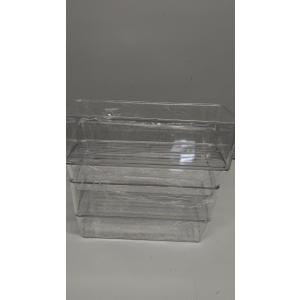 Hudgan 4 Pcs Storage Container Breastmilk for Fridge, Clear Organizer Bins for Milk Bags, Plastic Storage Bins for Freezer, Pantry, Bottles Bathroom, Vanity, Drawer and Yogurts