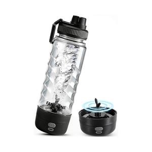 FANS-ONE Electric Protein Shaker Bottle, 24 oz USB C Rechargeable Electric Mixer, Shaker Cups for Protein Shakes and Meal Replacements, Portable Blender Self Mixing Cup for Gym Workout, Transparent