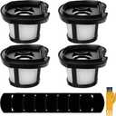 2284W 2390A Vacuum Filter Replacement for Bissell Pet Hair Eraser Filter Hand Vacuum 2390 2389 2579, Compared to Part # 1614212 1614203 1614204 (4 Mesh Filter and 8 Foam Filter)