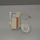 LAMEEKU for iPhone 17 Case Wallet with Card Holder, RFID Blocking Crossbody Case with Phone Grip 6.3 inch Beige