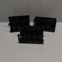 Desktop Mail Letter Holder 3 Pieces Black Bills Organizer Modern Cutout Envelope Holder Acrylic Desk Mail Organizer Envelope Design Mail Holder for Desk Desktop Mail Sorter for Home and Office