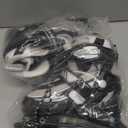 Lake Placid Summit Adjustable Youth Ice Skates (Small Junior/10 13, Black/White/Grey)