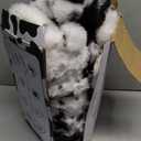 Cow Print Heating Throw Blankets Luxurious Western Soft Bubble Faux Rabbit Fur 8 Heat Settings Overheat Protection Quick Heating Electric Heated Blanket 50"x60"(Black) (Black and White)