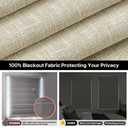 LazBlinds No Drill TDBU Roman Shades, Blackout - Beige, 30" W x 72" H