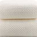 YTYC Towels,39x78 Inch Oversized Bath Sheets Towels for Adults Luxury Bath Towels Extra Large Sets for Bathroom Super Soft Highly Absorbent Microfiber 80% Polyester (White,2 Piece)