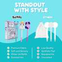 BUNMO Plush Cute Pens 3-Pack Squishy Animal Pens w/Scented Glitter Ink Refills Cat, Cow, Unicorn Fun Writing, Doodling & Journaling for Kids & Teens