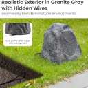 Theater Solutions 2R8G Outdoor Granite 8" Rock 2 Speaker Set for Deck Pool Spa Yard Garden