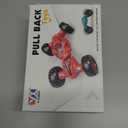 Friction Powered Toy Car for Kids, Press and Go Off-Road Push Car, Durable Shock-Resistant Vehicle, No Batteries Required, Toy Car for Boys & Girls Ages 3 (Red)