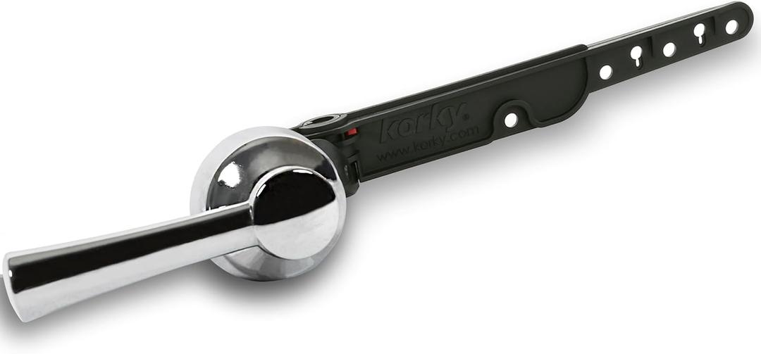 Korky 6054BP StrongARM Tank Lever Universal to Fit Front Angled Side Left and Right Mount Toilets, Chrome, Simple Style (12.5 x 4 x 2)