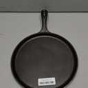 Lodge Round Seasoned Cast Iron Griddle 10.5 Inches - Round-Shaped, Pre-Seasoned Iron Griddle Pan - Non-Toxic, PFAS-Free Cookware - Compatible with Stovetop, Oven, Grill, or Campfire
