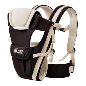 CdyBox Adjustable 4 Positions Baby Carrier 3D Backpack Infant Newborn Pouch Bag Wrap Soft Structured Ergonomic Sling Front Back (Khaki)